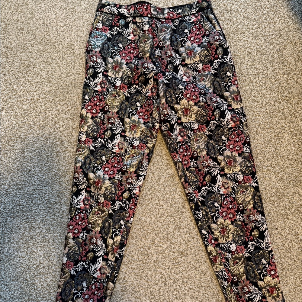 Floral Patterned Pants